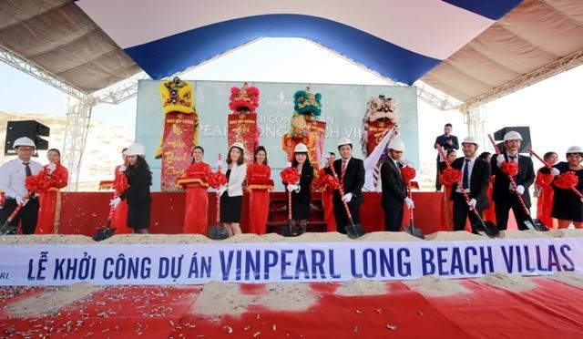 Tập đoàn Vingroup đã chính thức khởi công dự án biệt thự nghỉ dưỡng Vinpearl Long Beach Villas tại Bãi Dài, Nha Trang