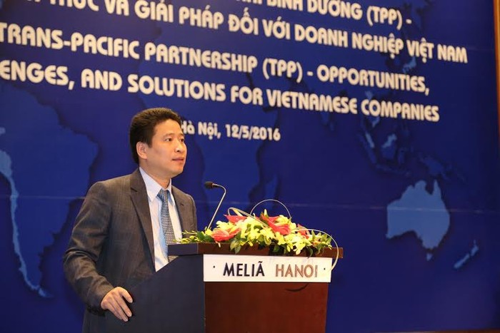 Ông Trần Phương - Phó Tổng Giám đốc BIDV phát biểu tại Hội thảo.