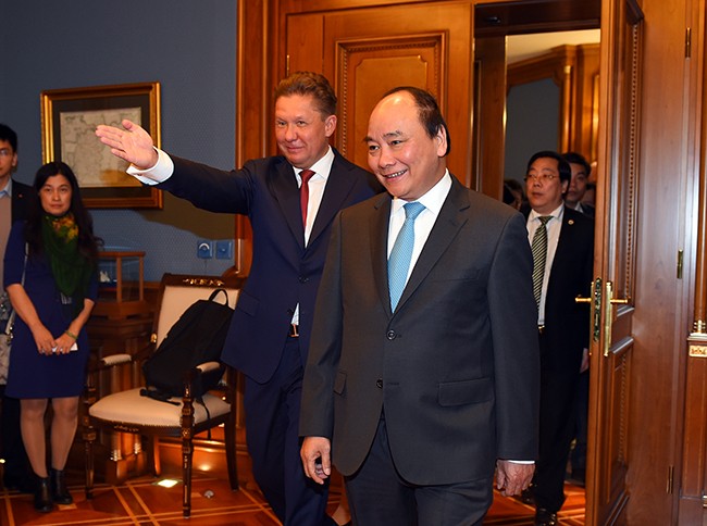 Thủ tướng Nguyễn Xuân Phúc thăm và làm việc với Tập đoàn Gazprom. Ảnh: VGP/Quang Hiếu.