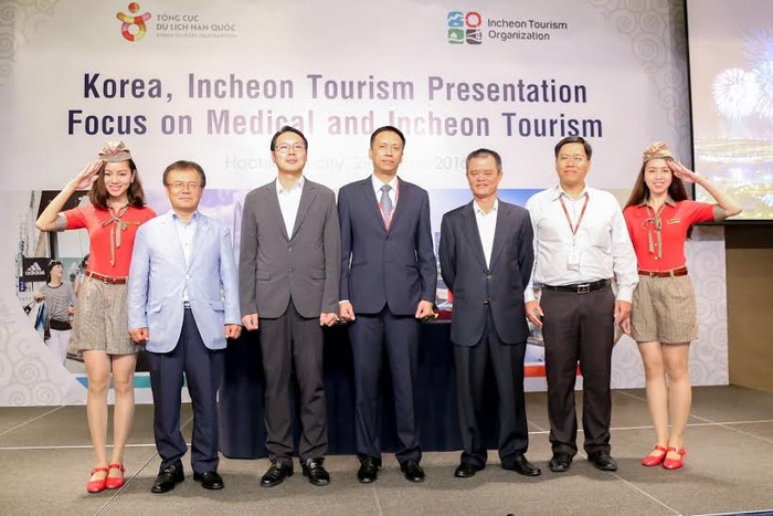 Lễ ký kết hợp tác giữa Vietjet và Tổng cục Du lịch Incheon thành công tốt đẹp.