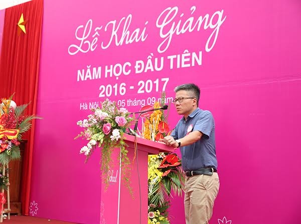 Giáo sư Ngô Bảo Châu phát biểu.