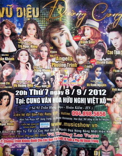 Tấm pano quảng cáo chương trình tại Hà Nội