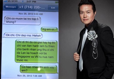 Tin nhắn "tố" Minh Chánh gạ gẫm bán giải cuộc thi Hoa hậu phu nhân thế giới người Việt