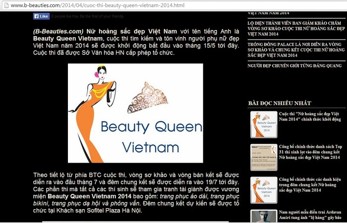 Ban tổ chức của Nữ hoàng sắc đẹp Việt Nam có dấu hiệu vu khống cơ quan chức năng?