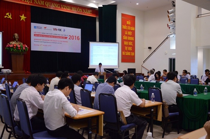 Các đại biểu tham gia hội thảo về thực trạng đào tạo Tiến sĩ tại Đà Nẵng. (Ảnh: TTN)