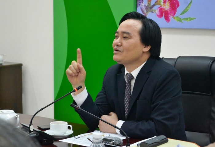 Bộ trưởng Phùng Xuân Nhạ khẳng định sẽ khai tử các trường đại học không đảm bảo chất lượng. Ảnh: An Nguyên