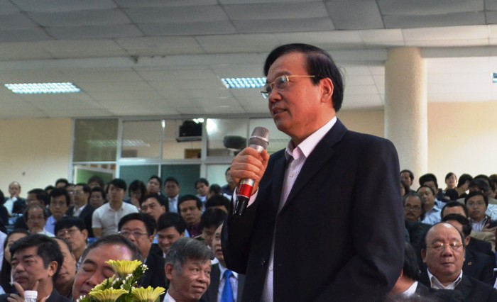 GS.TS. Đặng Kim Vui – Giám đốc Đại học Thái Nguyên cho rằng, chất lượng đầu vào quá thấp cũng khiến cho chất lượng giáo dục đại học chậm phát triển. Ảnh: An Nguyên
