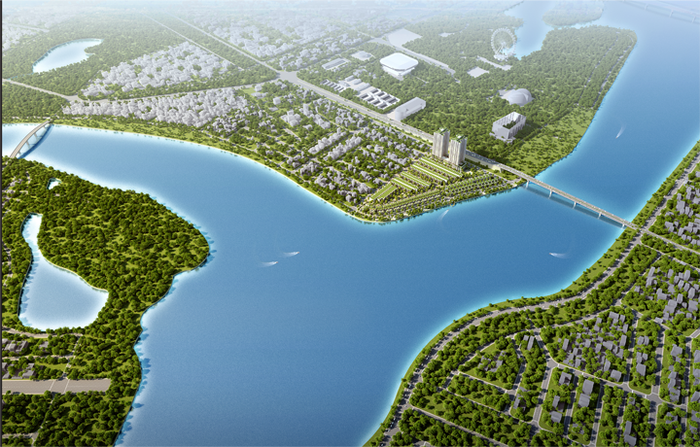 Phối cảnh dự án Elysia Complex City được xem là dự án vàng bên bờ sông Hàn.
