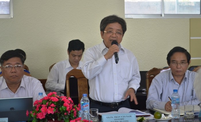 GS.TS Trần Văn Nam, giám đốc Đại học Đà Nẵng nêu kiến nghị Luật phải bổ sung một chương dành riêng về doanh nghiệp trong công tác đào tạo nhân lực. Ảnh: TT