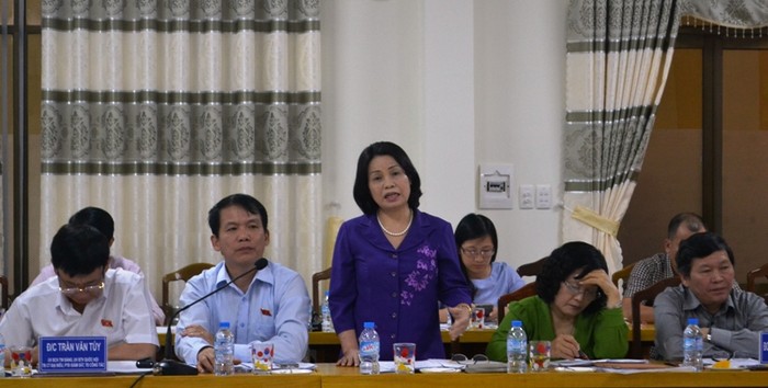 Đoàn giám sát Quốc hội làm việc tại Đà Nẵng. Ảnh: TT