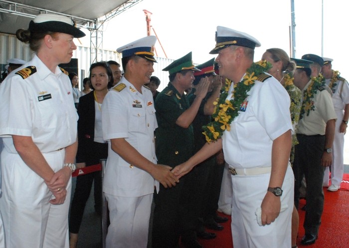 Hải quân hai nước Việt Nam - Hoa Kỳ sẽ có diễn tập trên thực địa. Ảnh: TT