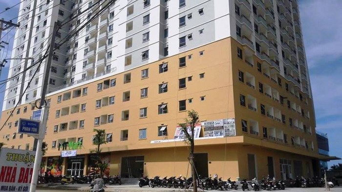 Dự án của Mường Thanh đã biến phòng sinh hoạt cộng đồng, bể bơi... thành 104 căn hộ để rao bán. Ảnh: TT
