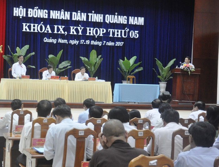 Hội đồng nhân dân tỉnh Quảng Nam đã thống nhất việc xây dựng 4 thủy điện tại Nam Trà My. Ảnh: HA