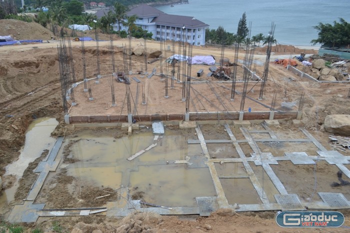 40 móng biệt thự xây dựng không phép tại bán đảo Sơn Trà bị kiến nghị tháo dỡ. Ảnh: TT