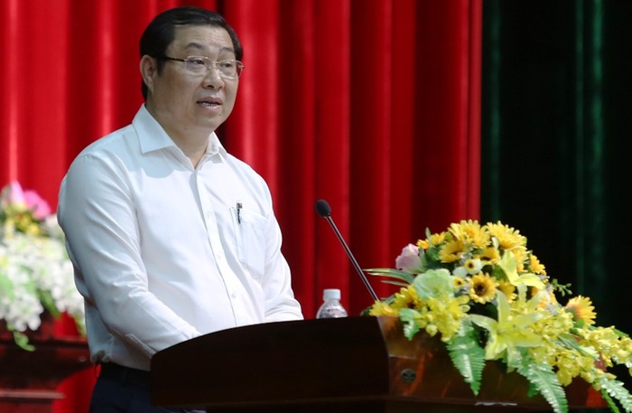 Ông Huỳnh Đức Thơ, Chủ tịch Ủy ban nhân dân thành phố Đà Nẵng bị kỷ luật cảnh cáo. Ảnh của Tấn Tài/giaoduc.net.vn.