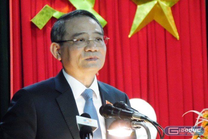Ông Trương Quang Nghĩa, Bí thư Thành ủy Đà Nẵng nói việc kỷ luật lãnh đạo phải đảm bảo sự ổn định của thành phố. Ảnh: TT