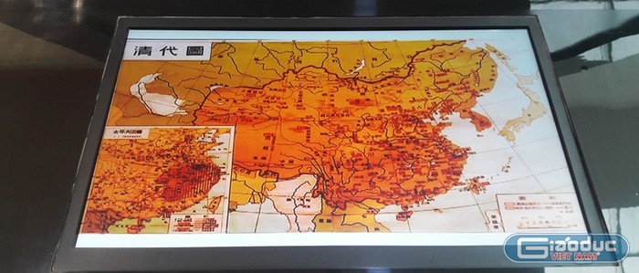 Tấm bản đồ thể hiện chủ quyền của Trung Quốc chỉ kéo dài đến đảo Hải Nam.