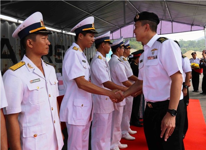 Hải quân hai nước Việt Nam - Singapore sẽ có nhiều chương trình giao lưu, huấn luyện chung trên biển. Ảnh: TT
