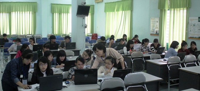 Sinh viên Trường Đại học sư phạm Đà Nẵng được đào tạo bài bản cả về kiến thức lẫn kỹ năng. Ảnh: VS