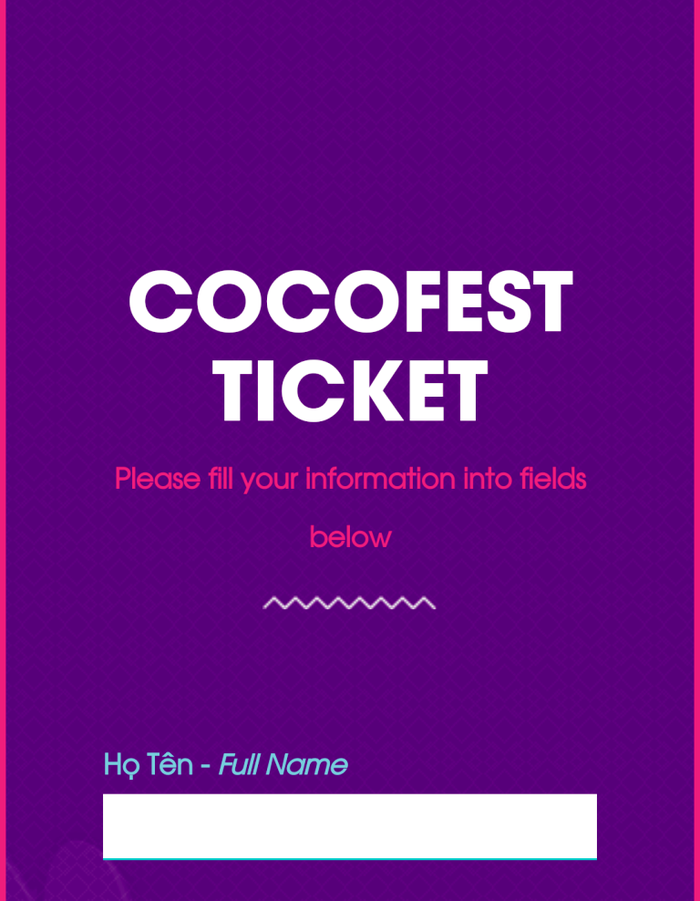 Thẻ tham dự Cocofest 2018 được bán trên mạng. Ảnh chụp lại màn hình