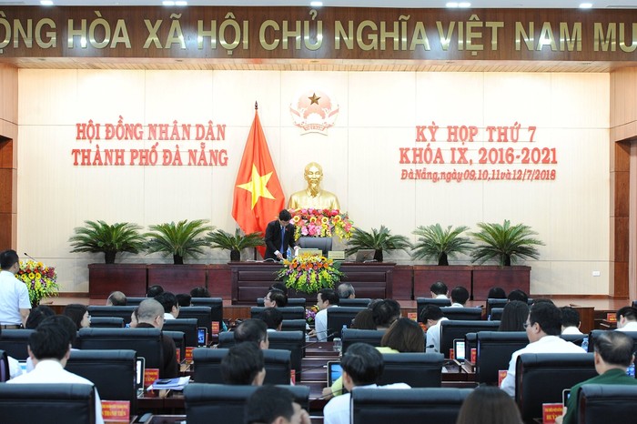 Hội đồng nhân dân thành phố Đà Nẵng đã kiện toàn bộ máy trước khi diễn ra kỳ họp thứ 7, nhiệm kỳ 2016-2021. Ảnh: TT