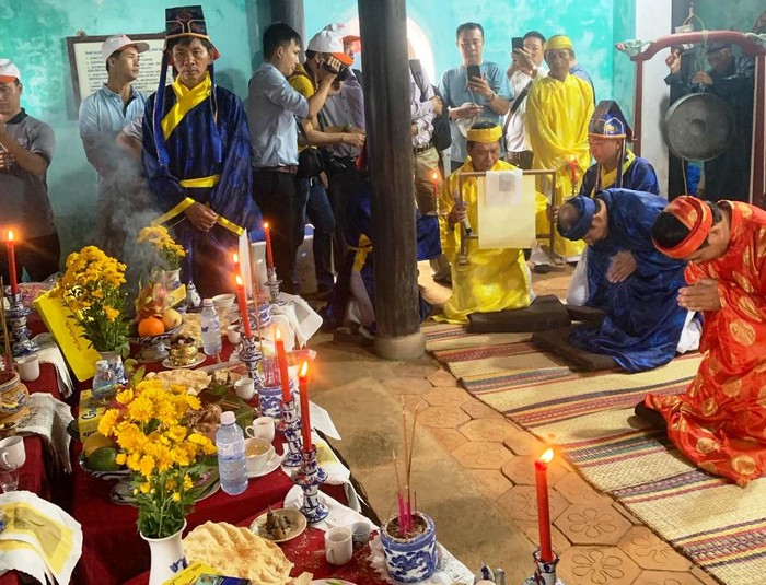Lễ giỗ tổ nghề Yến ở Đảo Cù Lao Chàm (Hội An, Quảng Nam) đã có từ thế kỷ 19. Ảnh: TT