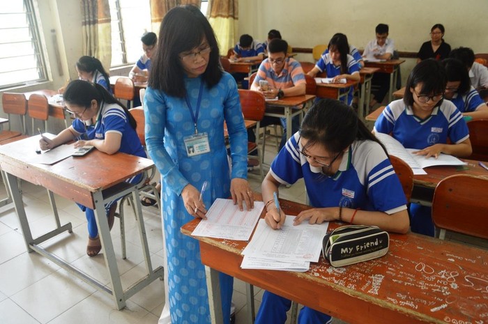 Đà Nẵng tổ chức thi thử cho hơn 9.613 học sinh lớp 12. Ảnh: CTV