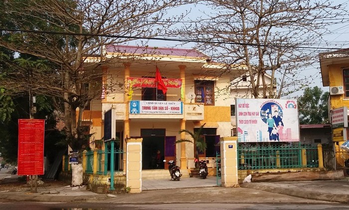 6 cán bộ của Trung tâm Dân số - Kế hoạch hóa gia đình huyện Lệ Thủy bị khởi tố vì dùng chứng chỉ giả. Ảnh: CTV