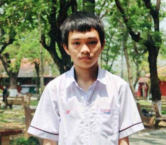 Nguyễn Đức Nhật Long đã trở thành thủ khoa của Trường Đại học Bách khoa - Đại học Đà Nẵng. Ảnh: XT