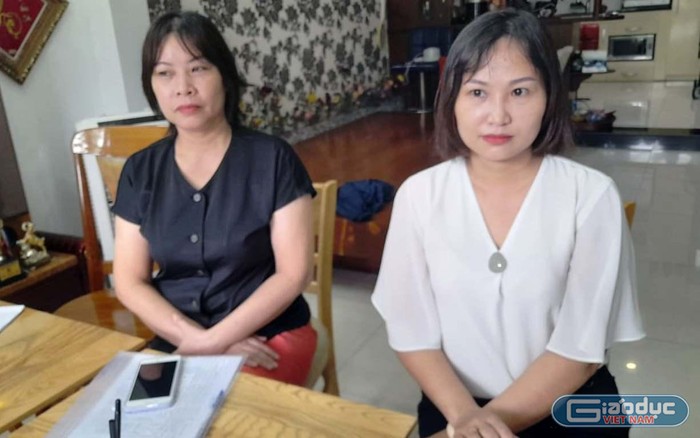 04 nhân viên kế toán trường học có thâm niên công tác lâu năm ở Đà Nẵng có đơn cầu cứu cơ quan chức năng về việc bị chấm dứt hợp đồng lao động họ cho là trái quy định. Ảnh: AN