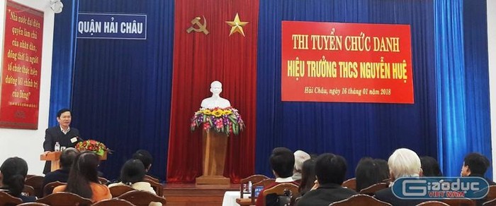 Nhiều quận, huyện ở Đà Nẵng đã tổ chức thi tuyển các chức danh phó hiệu trưởng, hiệu trưởng trong nhiều năm qua. Ảnh minh họa: AN