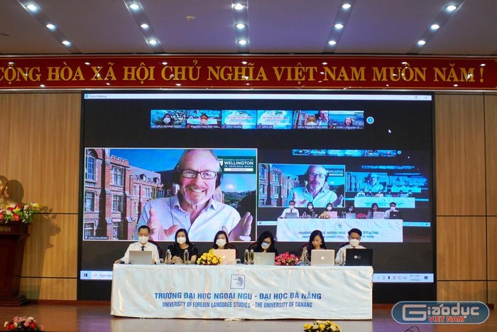 Mặc dù bị ảnh hưởng bởi dịch bệnh Covid-19 nhưng các trường thành viên Đại học Đà Nẵng vẫn tổ chức các hoạt động dạy học, hội thảo trực tuyến. Ảnh: AN