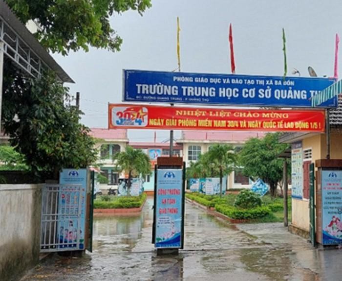 Liên quan đến những lùm xùm tại Trường trung học cơ sở Quảng Thọ thì đã có nhiều cá nhân bị kỷ luật, xử lý. Ảnh: NP