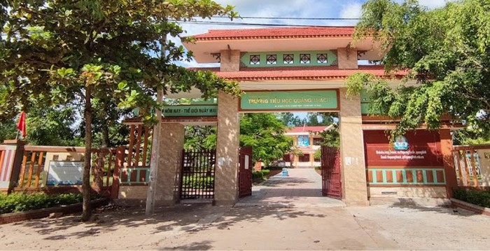 Trường Tiểu học Quảng Thạch, huyện Quảng Trạch, tỉnh Quảng Bình. Ảnh: NP