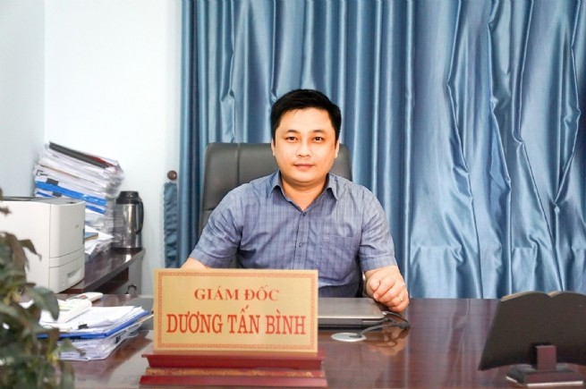 Bị can Dương Tấn Bình - Giám đốc Ban quản lý Dự án đầu tư xây dựng thị xã Điện Bàn (Quảng Nam) bị khởi tố. Ảnh: CTV