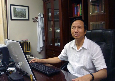 GS. TS Nguyễn Thanh Liêm, Giám đốc bệnh viện Nhi Trung ương. (Ảnh Thu Hòe)