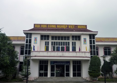 Trường Đại học Công nghiệp Việt Hung. (Ảnh Thu Hòe)