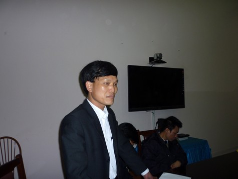 Ông Nguyễn Văn Mẽ, Phó Hiệu trưởng, trường ĐH Công nghiệp Việt Hung cho biết: "Đây sẽ là bài học xương máu và đắt giá cho trường Việt Hung" (Ảnh Thu Hòe)