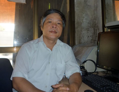 Người đương thời Đỗ Việt Khoa, người cung cấp clip sai phạm của Hội đồng thi Trường THPT DL Đồi Ngô (Ảnh Thu Hòe)