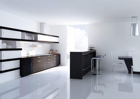 Mẫu thiết kế nhà bếp tham khảo. Tùy theo yêu cầu của khách hàng, việc thiết kế nội thất bên trong sẽ thay đổi linh hoạt.