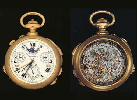 Super-complication - Giá 11 triệu USD, Đây là thiết kế dành riêng cho Henry Graves Jr., một nhà tài phiệt người New York. Chiếc đồng hồ có đường kính 74mm, được trang điểm bởi 24 carat vàng, lồng kính 36mm, cùng 2 mặt phô diễn 24 complication độc đáo.