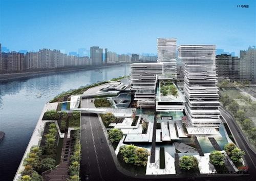 Ở vị trí nào của tòa nhà, người ta cũng có thể ngắm được phong cảnh sông Châu Giang