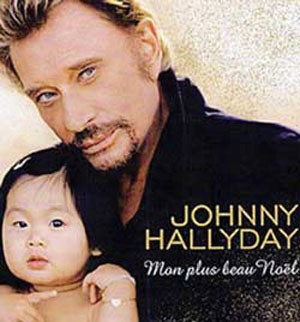 Jade trên bìa đĩa của ca sĩ Johnny Hallyday.