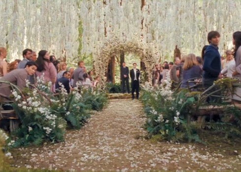 Đám cưới cổ tích của Bella và Edward ở đầu phim