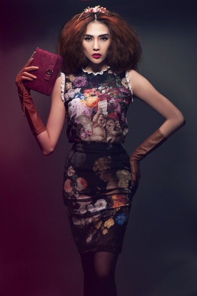 Bộ ảnh mới của Hoàng Yến được thực hiện với sự hỗ trợ của chuyên gia trang điểm Đức Hiển.