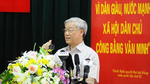 Tổng bí thư Nguyễn Phú Trọng chỉ đạo yêu cầu xử lý nghiêm vụ ông Trịnh Xuân Thanh (Ảnh nguồn: Vietnamnet.vn).