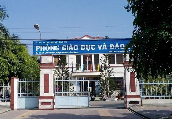 Phòng Giáo dục và Đào tạo huyện Thới Bình.