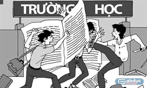 Bạo lực học đường đang ngày càng gia tăng! (Ảnh minh họa trên giaoduc.net.vn).