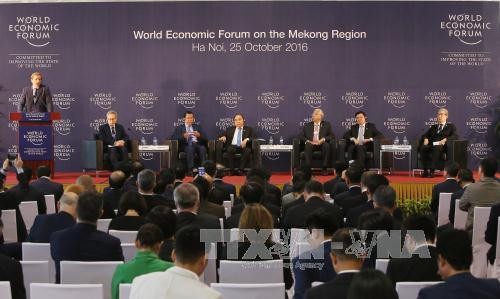 Quang cảnh Diễn đàn Kinh tế Thế giới về Khu vực Mekong ngày 25/10.