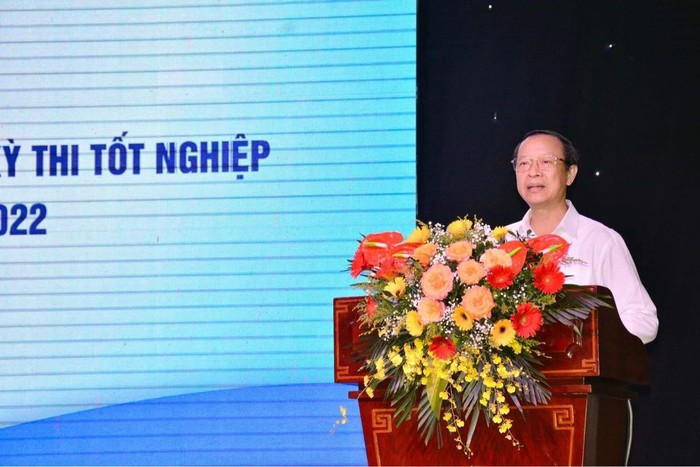 Thứ trưởng Phạm Ngọc Thưởng phát biểu tại hội nghị. Nguồn: Bộ Giáo dục và Đào tạo